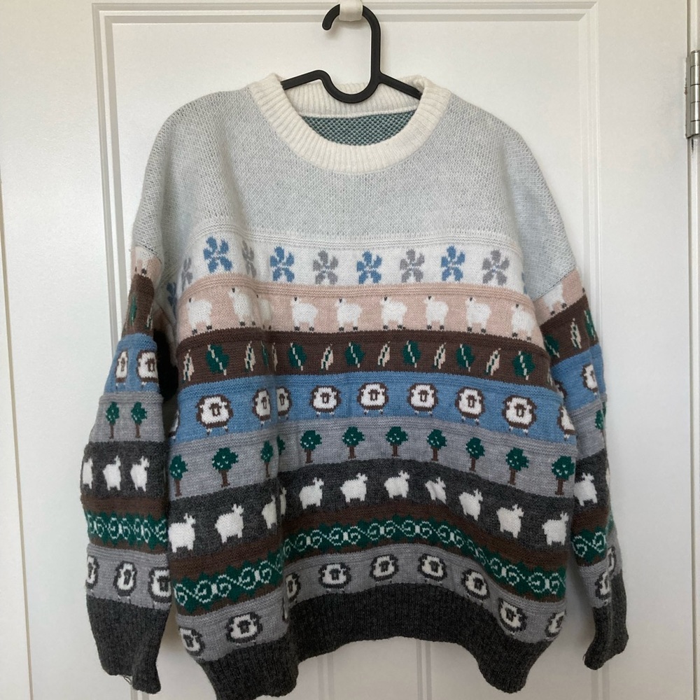 Thick Knitted Animal Sweater